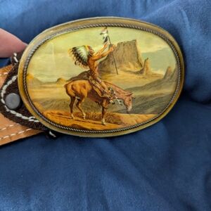 Sears Brown Belt with Western Buckle